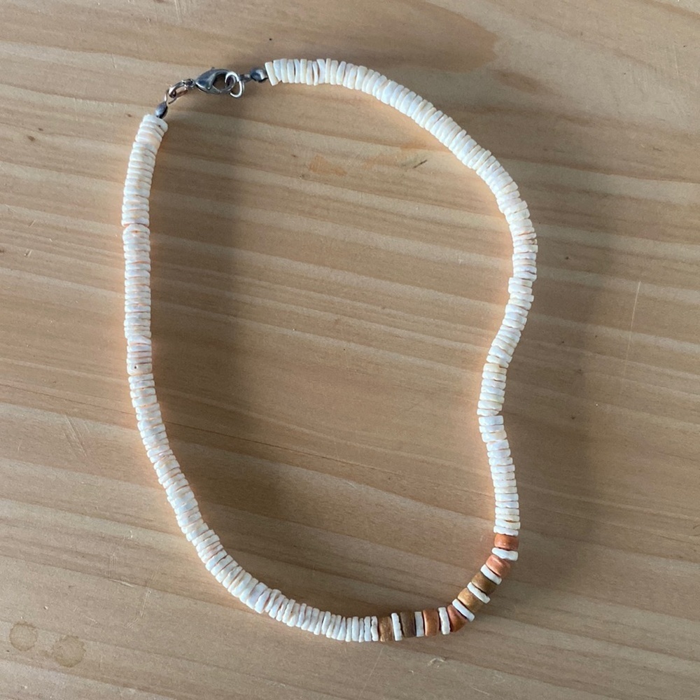 Round shell necklace preppy‎ necklace early 2000s Y2k